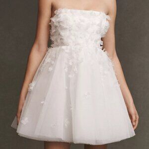 BHLDN Cleo Square-Neck Mini Dress